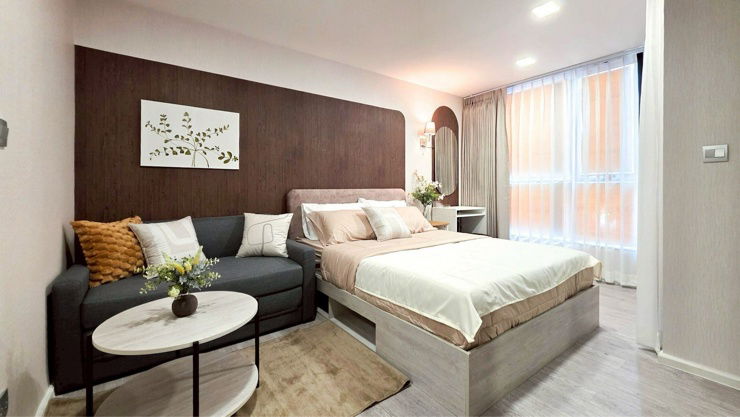 รูป ปล่อยเช่าคอนโด Atmoz Tropicana Bangna ห้องสตูดิโอ ขนาด 23 ตรม ตกแต่งแล้วเฟอร์ครบ (แถมอินเตอร์เน็ต) - รูปที่ 6/8