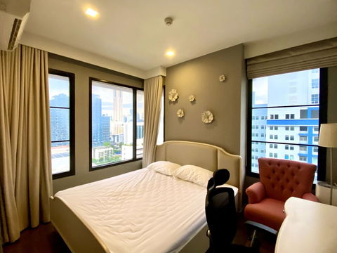 WS2182 🏢 ให้เช่า คอนโดใจกลางเมือง  M Phyathai ใกล้ BTS พญาไทและอนุสาวรีย์ชัยสมรภูมิ เพียง 25,000 บาท/เดือน
