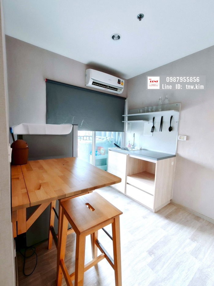 picture (C157) Plum Condo Ramkamhaeng Station for rent, 16th floor, 26 sq m, beautiful room, swimming pool view, near the Airport Link. - 6/11