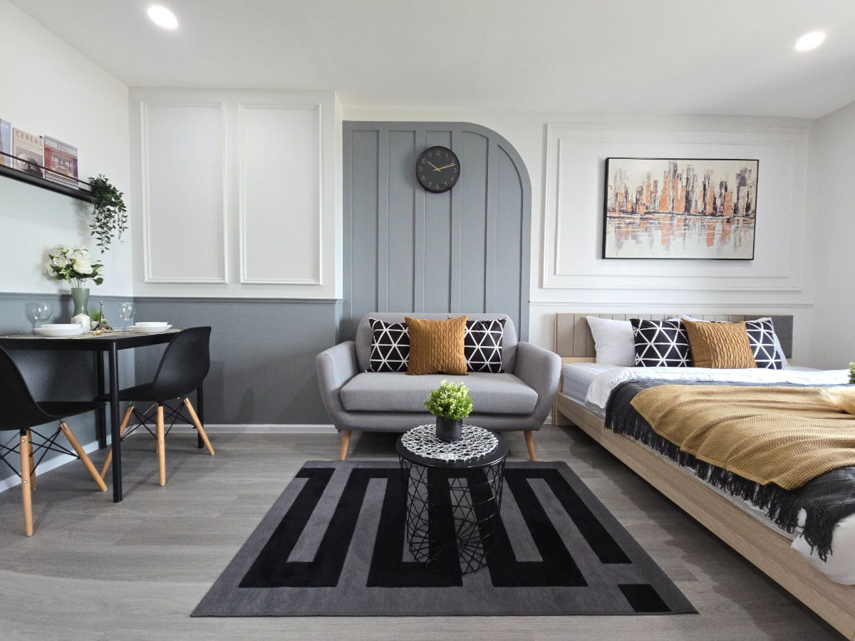 picture SF106 For sale, Asakan Place Srinakarin, beautiful and ready to move in, no collision in front of the door, just 5 minutes walk to the BTS - 12/17