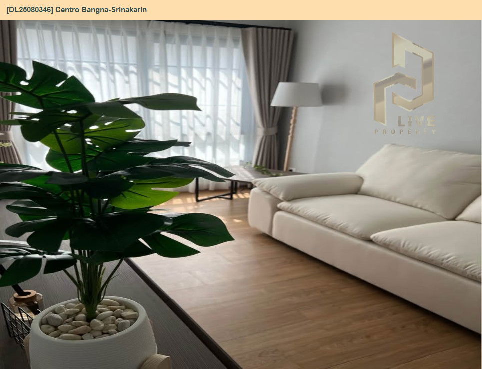 picture DL25080346 Condo for rent, Centro Bangna-Srinakarin near BTS Bang Na, ready to move in, call urgently 0656133286 LineID @655ebbvc - 16/18