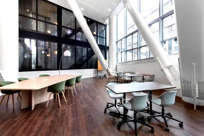 Office for rent Rama 4 Road : Premium office for rent in Leafwork Asia Building, Sukhumvit 26, coworking space, modern meeting room, quiet private office