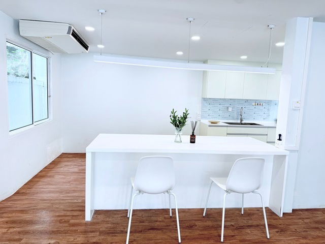 picture Kasetsart University Mansion house for rent, 2 Storeys, 3 bedrooms, 2 bathrooms, 5 air conditioners, - 3/8