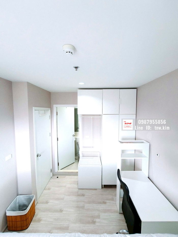 picture (C157) Plum Condo Ramkamhaeng Station for rent, 16th floor, 26 sq m, beautiful room, swimming pool view, near the Airport Link. - 4/11