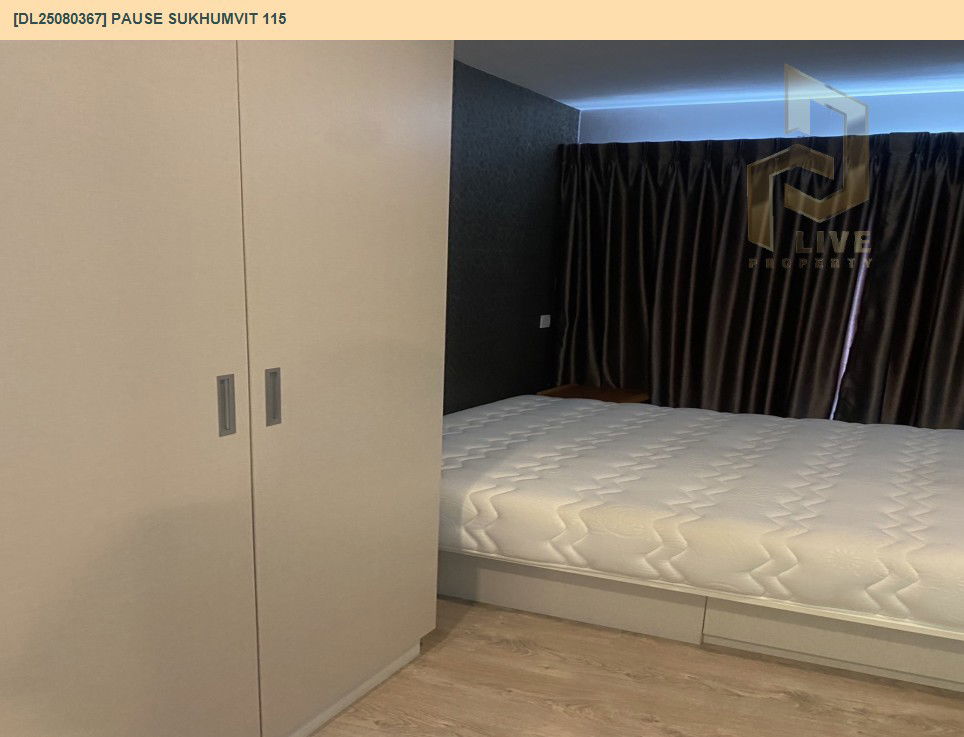 รูป DL25080367 ให้เช่าคอนโด พอส สุขุมวิท 115 (Pause Sukhumvit 115) ใกล้ BTS ปู่เจ้า พร้อมเข้าอยู่ โทรด่วน 0638692663 LineID @655ebbvc - รูปที่ 7/13