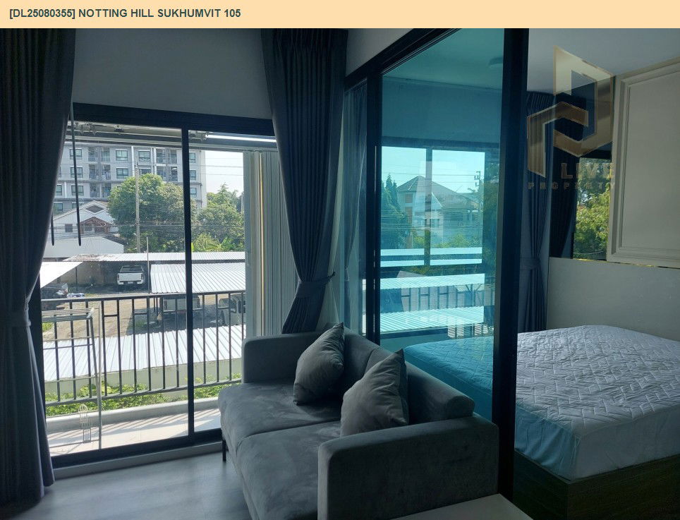รูป DL25080355 ให้เช่าคอนโด น็อตติ้ง ฮิลล์ สุขุมวิท 105 (Notting Hill Sukhumvit 105) ใกล้ BTS แบริ่ง พร้อมเข้าอยู่ โทรด่วน 0638692663 LineID @534wlwof - รูปที่ 3/11