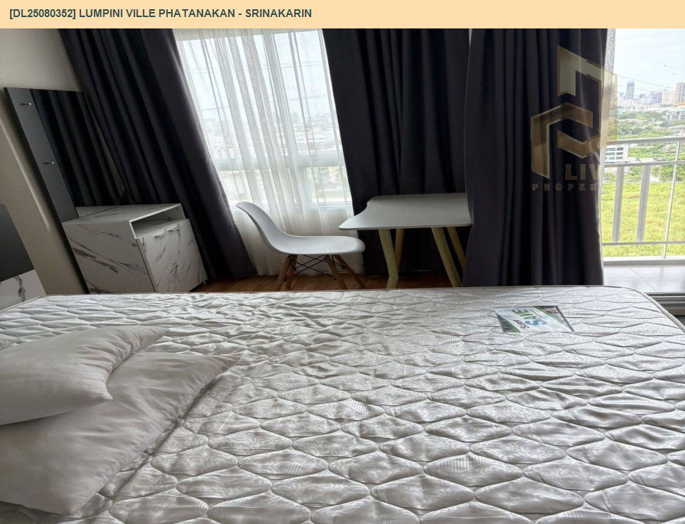 picture DL25080352 Condo for rent, Lumpini Ville Phatanakan - Srinakarin near -, ready to move in, call urgently 0656133286 LineID @655ebbvc - 10/13