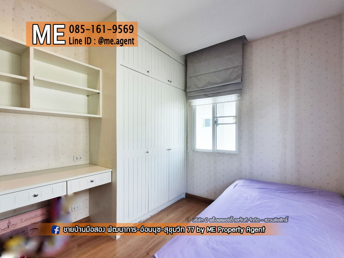 picture For Rent Single house Passorn Prestige Pattanakarn 38, 3BR, easy access to Thonglor-Sukhumvit-Rama 9-Srinakarin-On Nut, call 085-1619569 (RBJ20-47) - 30/31