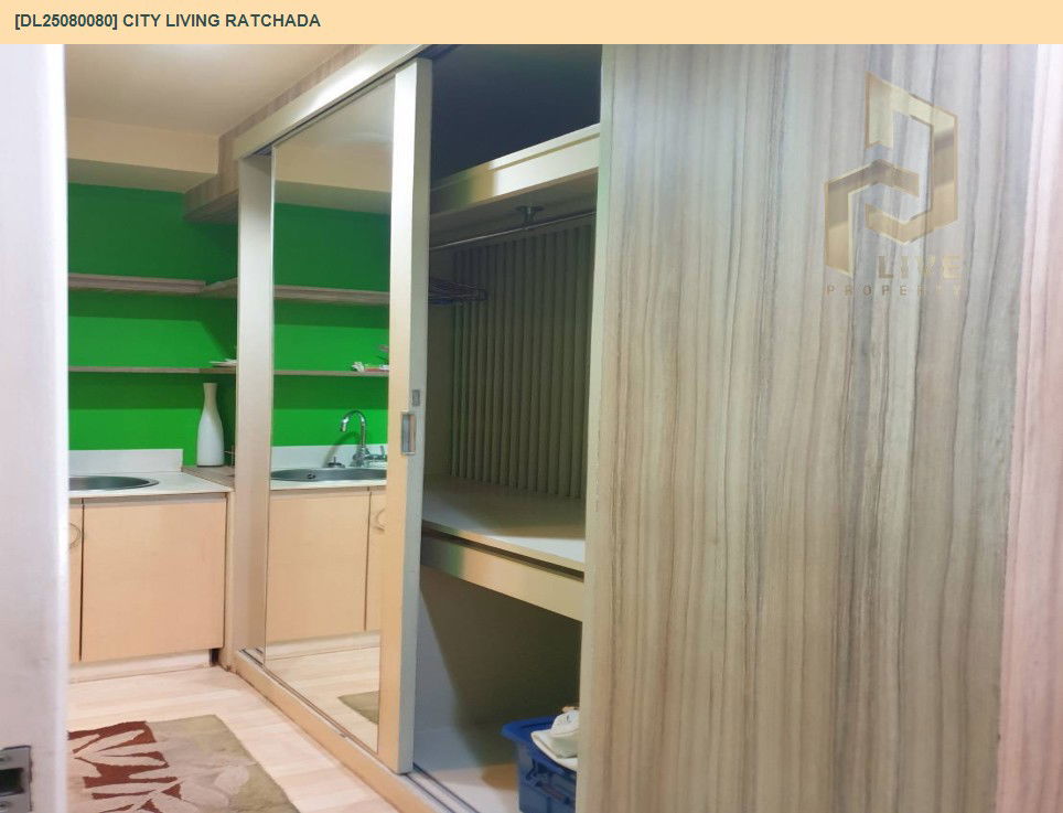 รูป DL25080080 ให้เช่าคอนโด ซิตี้ ลีฟวิ่ง รัชดา (City Living Ratchada) ใกล้ MRT ห้วยขวาง พร้อมเข้าอยู่ โทรด่วน 0638692663 LineID @655ebbvc - รูปที่ 9/12