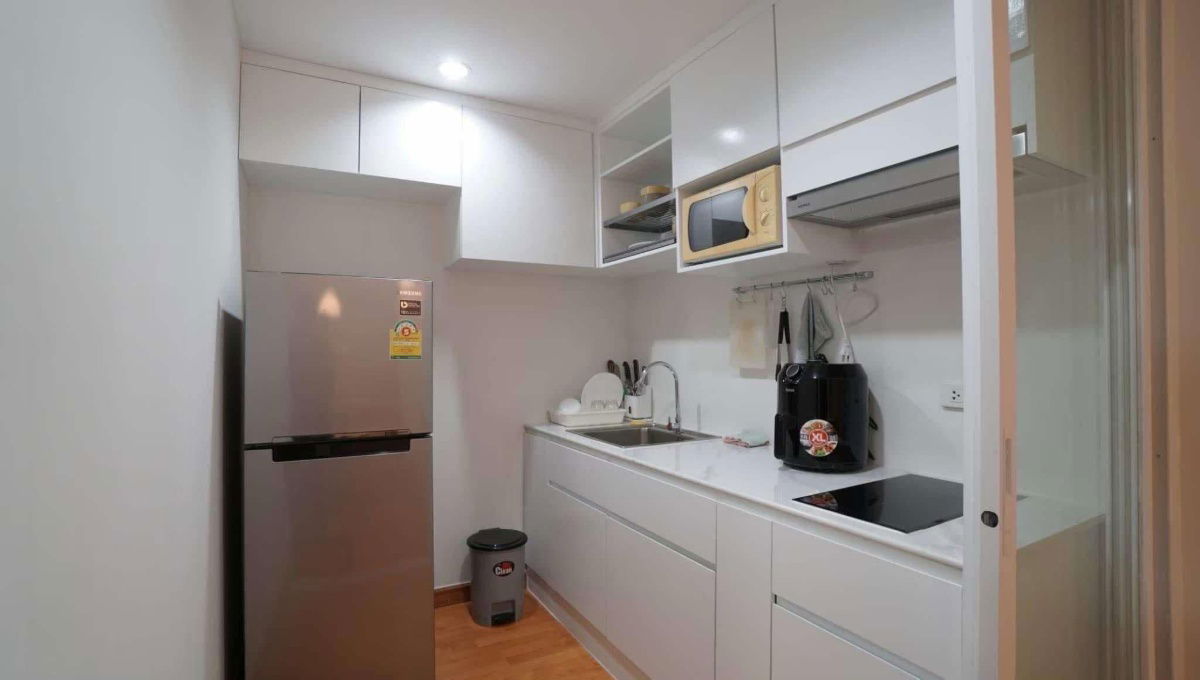 รูป คอนโด The Waterford Sukhumvit 50 1 ห้องนอน 1 ห้องน้ำ ตกแต่งใหม่สไตล์ Cozy ให้เช่า 25000 บาท/เดือน 📍 BTS อ่อนนุช 🏙 ชั้น 8 วิวโล่ง ทิศเหนือ 57 ตร.ม. - รูปที่ 3/6