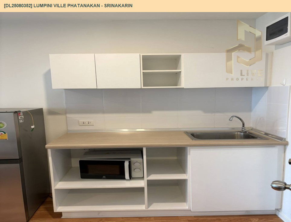 picture DL25080352 Condo for rent, Lumpini Ville Phatanakan - Srinakarin near -, ready to move in, call urgently 0656133286 LineID @655ebbvc - 6/13