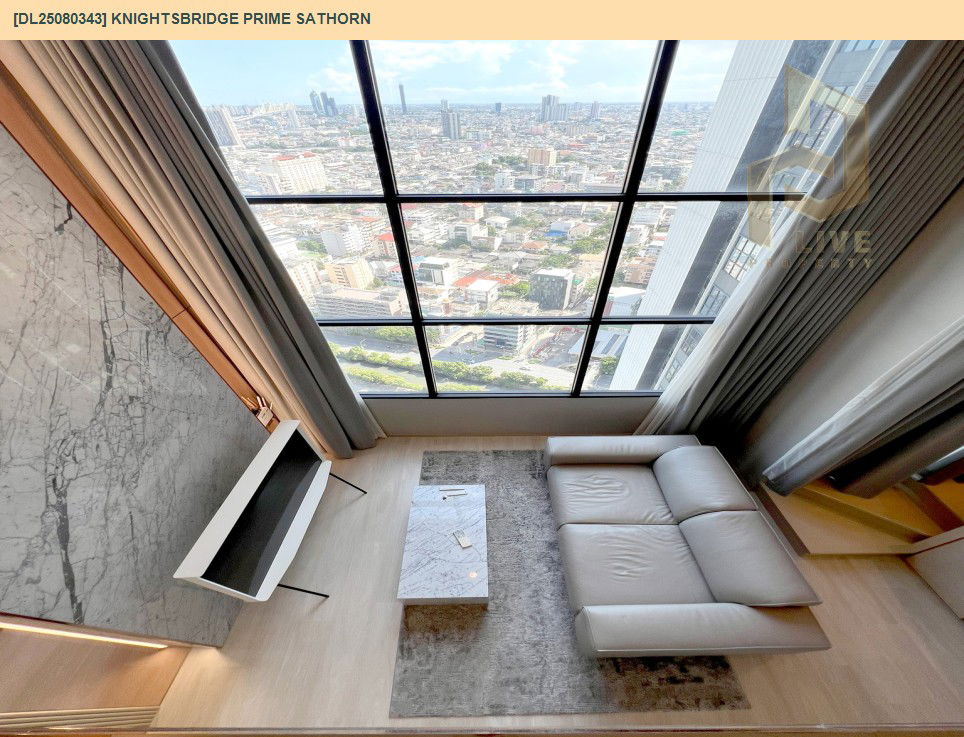 รูป DL25080343 ให้เช่าคอนโด ไนท์บริดจ์ ไพร์ม สาทร (Knightsbridge Prime Sathorn) ใกล้ BTS ช่องนนทรี พร้อมเข้าอยู่ โทรด่วน 0638692663 LineID @534wlwof - รูปที่ 4/5