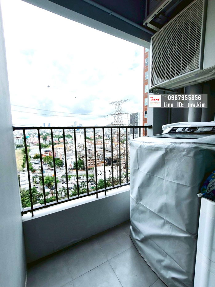picture (C157) Plum Condo Ramkamhaeng Station for rent, 16th floor, 26 sq m, beautiful room, swimming pool view, near the Airport Link. - 9/11