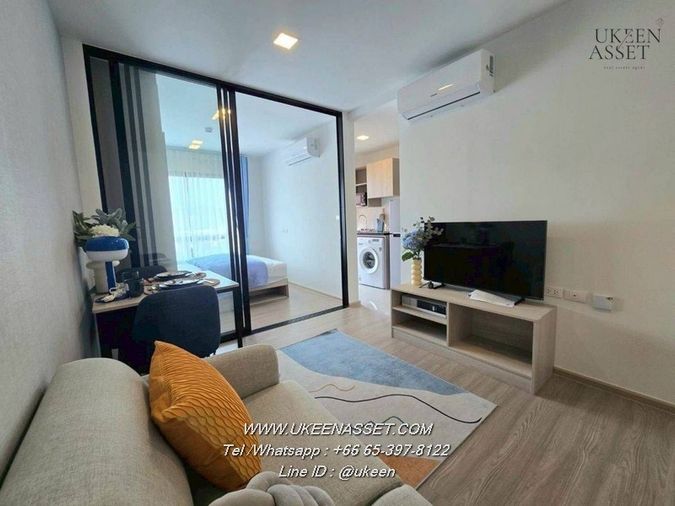 UK01-314 ให้เช่า ดีคอนโด เวล ศรีราชา D Condo Vale Sriracha: 8,000/เดือน 1 Bed 25.5 ตร.ม. ตึกB ชั้น 3 | คอนโดใหม่ติดรั้ว ม.เกษตร ติดถนนสุขุมวิท 