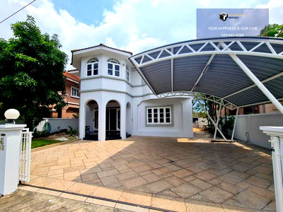 Houses for rent Lat Phrao : Chuan Chuen Lat Phrao | Single house ready to move in, front of house facing the garden, fully furnished #2025081111339