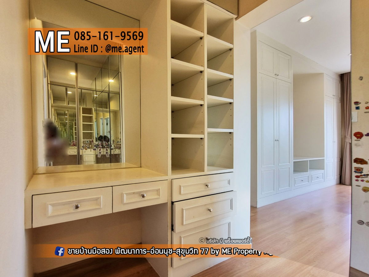 picture For Rent Single house Passorn Prestige Pattanakarn 38, 3BR, easy access to Thonglor-Sukhumvit-Rama 9-Srinakarin-On Nut, call 085-1619569 (RBJ20-47) - 27/31