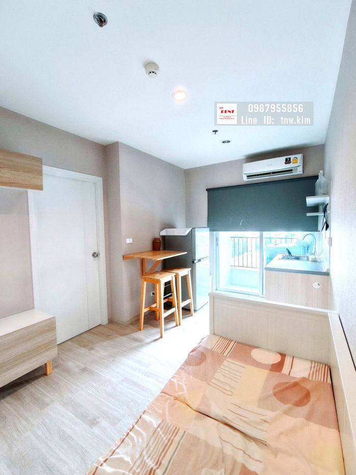 picture (C157) Plum Condo Ramkamhaeng Station for rent, 16th floor, 26 sq m, beautiful room, swimming pool view, near the Airport Link. - 5/11
