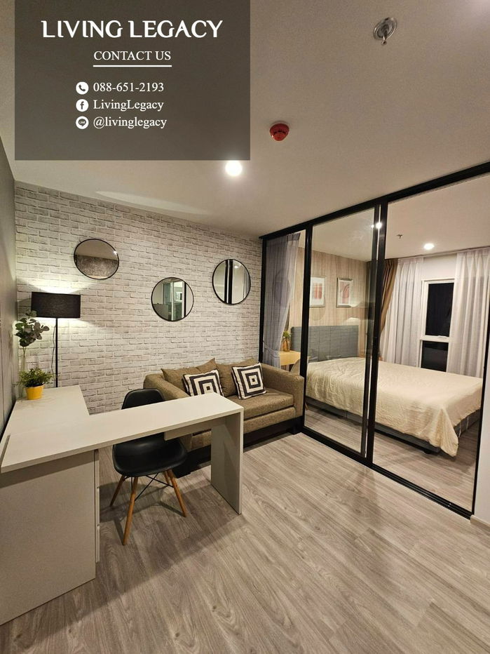 picture T0S23P Condo For Rent Regent Home Bangna 28 Sq.M. Floor 17 Building A line id : @livinglegacy - 7/11
