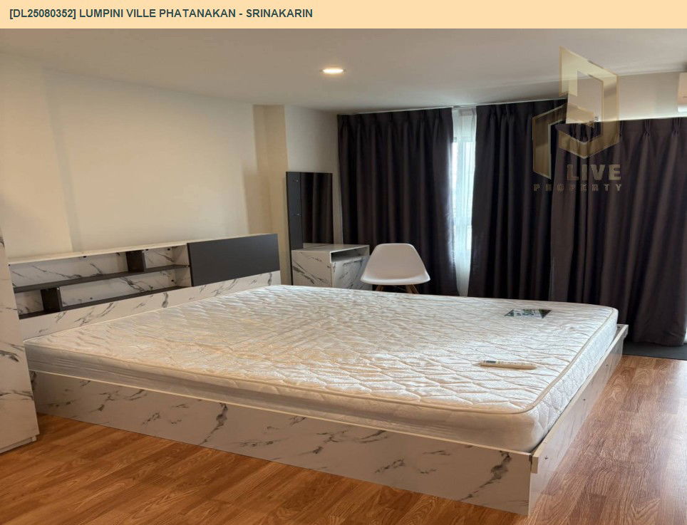 picture DL25080352 Condo for rent, Lumpini Ville Phatanakan - Srinakarin near -, ready to move in, call urgently 0656133286 LineID @655ebbvc - 2/13