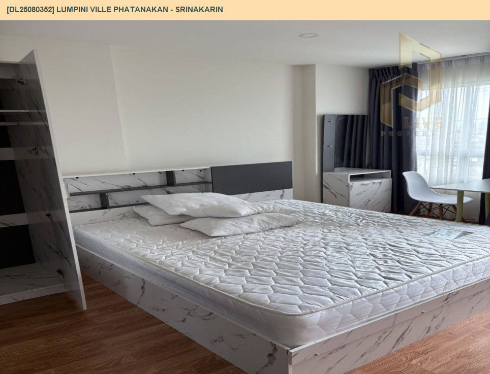 picture DL25080352 Condo for rent, Lumpini Ville Phatanakan - Srinakarin near -, ready to move in, call urgently 0656133286 LineID @655ebbvc - 5/13