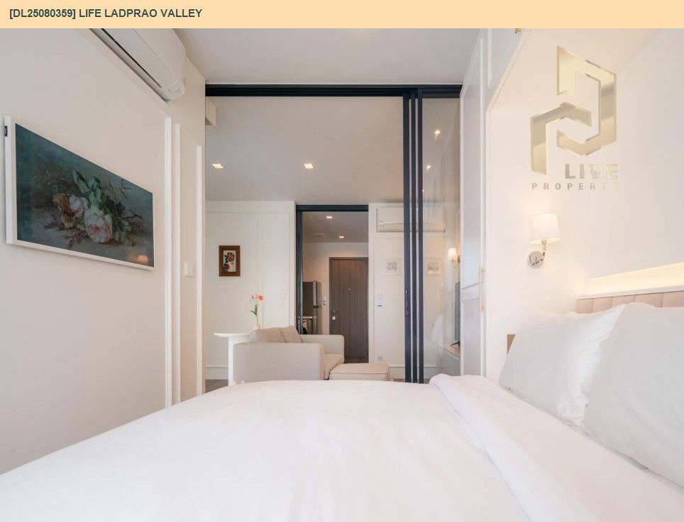 picture DL25080359 Condo for rent, Life Ladprao Valley near BTS Ha Yaek Lat Phrao, ready to move in, call urgently 0656133286 LineID @655ebbvc - 9/9