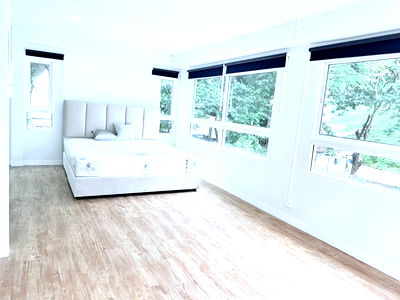 Houses for rent Social Security Office Bangkok Head office : Kasetsart University Mansion house for rent, 2 Storeys, 3 bedrooms, 2 bathrooms, 5 air conditioners,