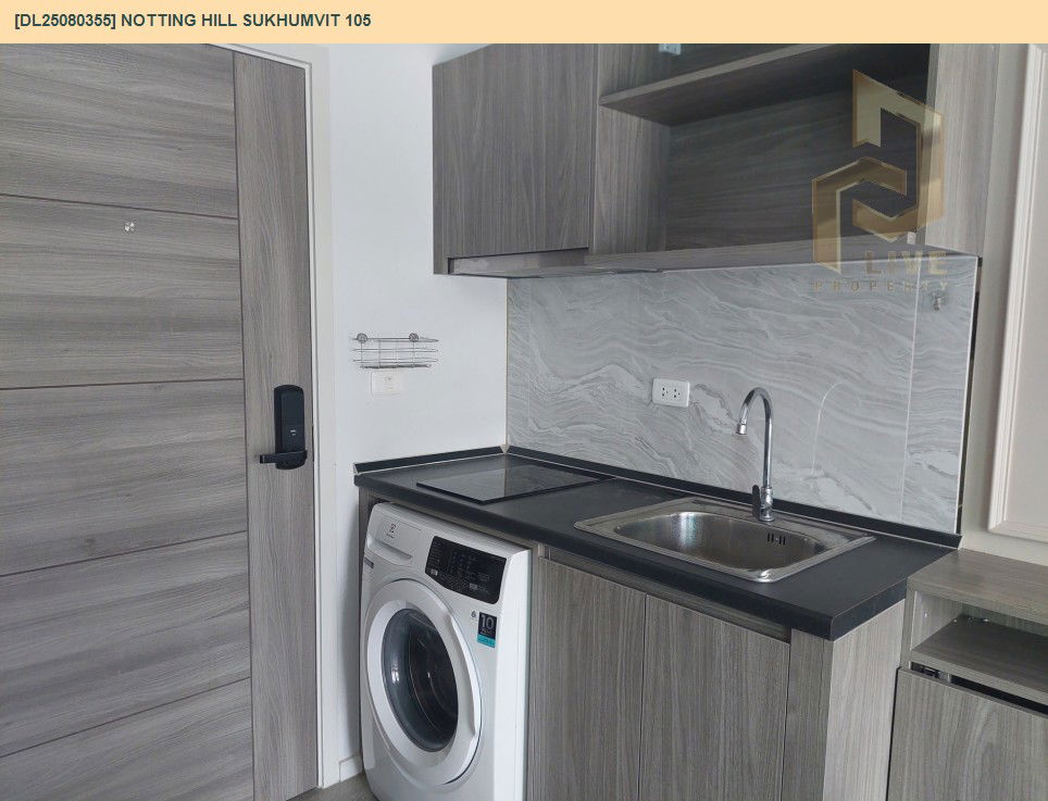 รูป DL25080355 ให้เช่าคอนโด น็อตติ้ง ฮิลล์ สุขุมวิท 105 (Notting Hill Sukhumvit 105) ใกล้ BTS แบริ่ง พร้อมเข้าอยู่ โทรด่วน 0638692663 LineID @534wlwof - รูปที่ 10/11