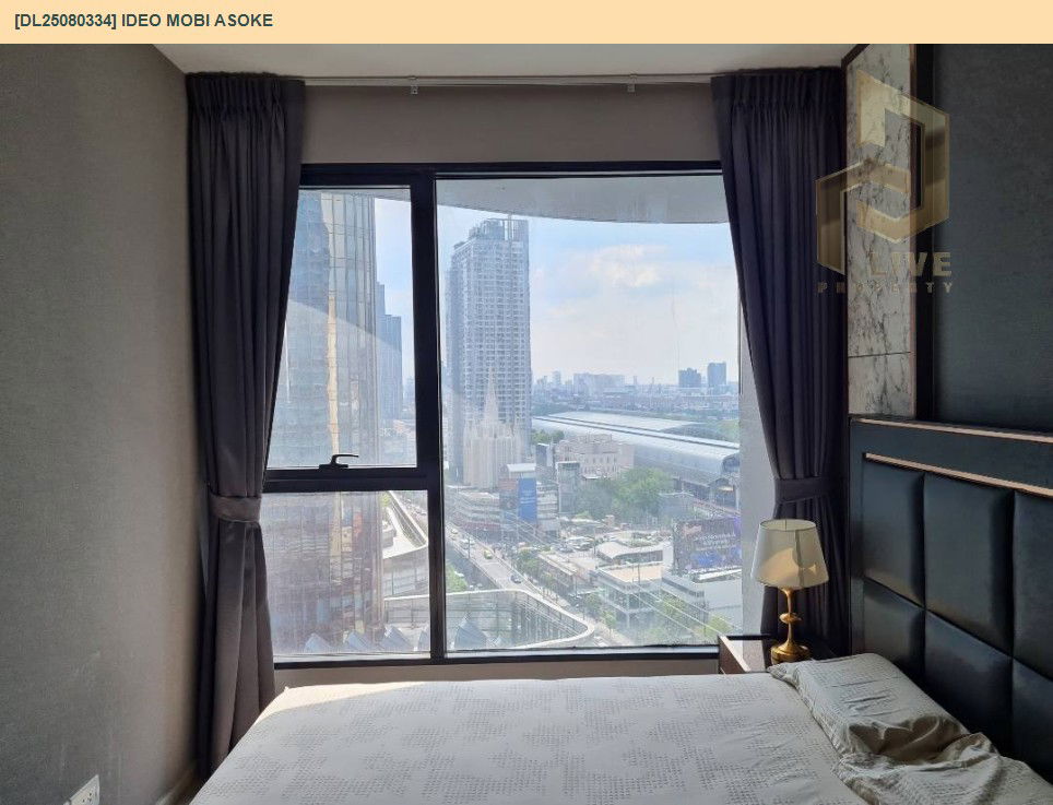 รูป DL25080334 ให้เช่าคอนโด ไอดีโอ โมบิ อโศก (IDEO Mobi Asoke) ใกล้ MRT เพชรบุรี พร้อมเข้าอยู่ โทรด่วน 0638692663 LineID @534wlwof - รูปที่ 7/13