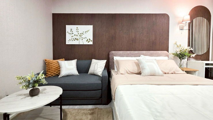 รูป ปล่อยเช่าคอนโด Atmoz Tropicana Bangna ห้องสตูดิโอ ขนาด 23 ตรม ตกแต่งแล้วเฟอร์ครบ (แถมอินเตอร์เน็ต) - รูปที่ 4/8