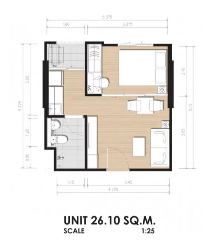 รูป ขายด่วน! พราวคอนโด ฉะเชิงเทรา – วิวสระ ชั้น 8 ใกล้โรบินสัน 1 กล. - รูปที่ 26/27