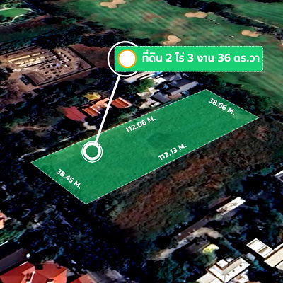 Land for sale Seri Thai Rode : Land for sale Navatanee Village In front of the main road Behind the golf course