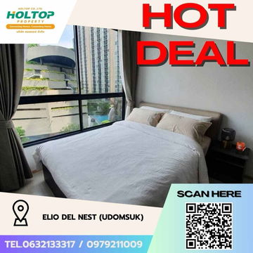 #Z1888💥110868🔥Condo for rent: ELIO DEL NEST (Udomsuk)