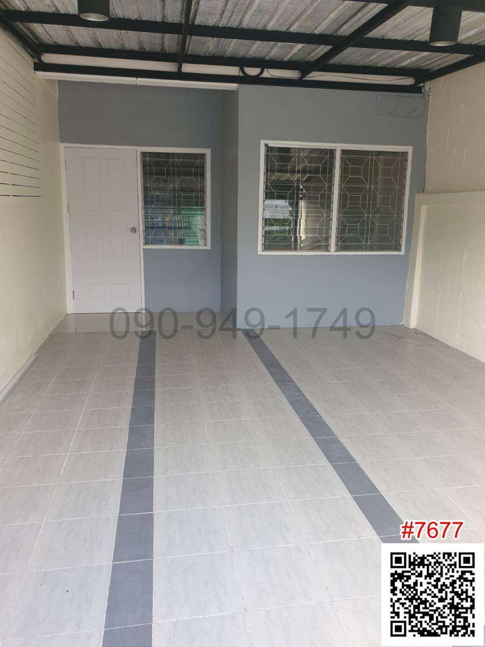 picture Townhouse for rent, 2 floors, Rattanathibet Village, Bang Yai, entrance to the alley next to Bang Yai BTS station - 3/12