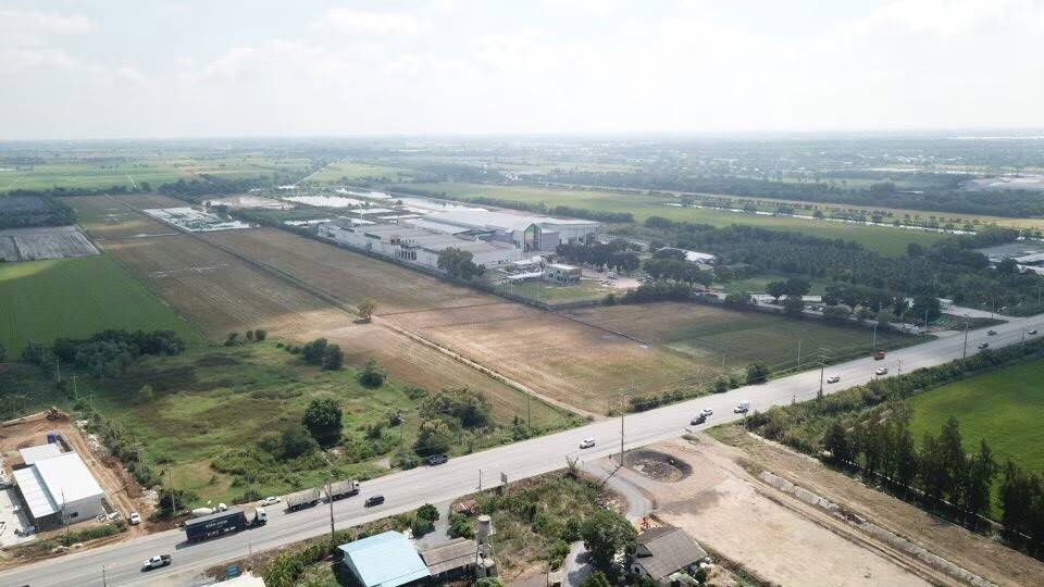 รูป ที่ดินติดถนน 346 บางเลน กำแพงแสน เหมาะทำจัดสรร หรือ โรงงาน - รูปที่ 4/5