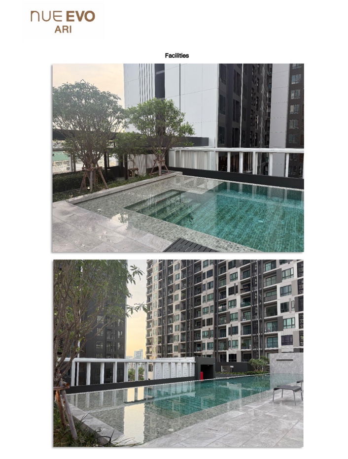 รูป ขายดาวน์ NOBLE nue evo ari 1-Bedroom ทิศเหนือ วิวโล่ง ไม่บล็อค ชั้นสวนส่วนกลาง ไม่มีห้องฝั่งตรงข้าม **rare item** ได้มาตอนรอบ VVIP - รูปที่ 5/6
