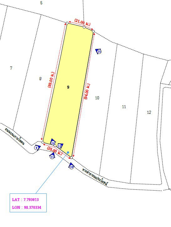picture ที่ดินเปล่า 2015.6 square meter Phuket Muang Phuket Rawai for 1895000 THB - 2/3
