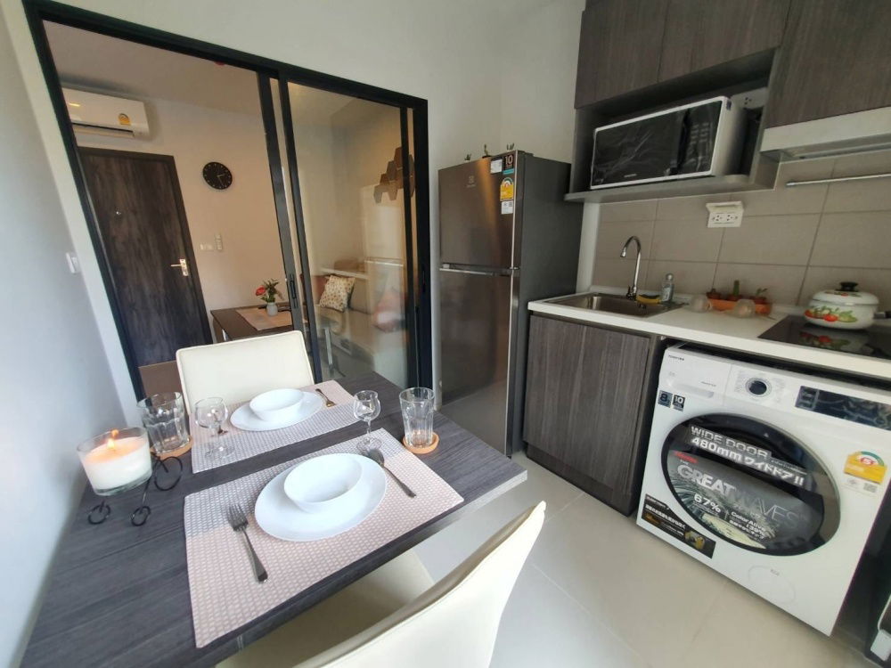 picture TA7617📲Line ID @556ryccg 🚄31 sqm 1 Bedroom Floor6-Pool view Elio Del Nest Sukhumvit 103 Fully furnished near BTS Udomsuk - 3/11