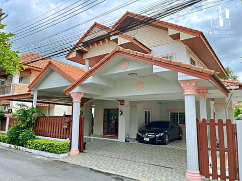 House for Sale in Nonsi 4 Village, Rama 5 – Nakhon In Road, Fully Furnished and Move-in Ready      