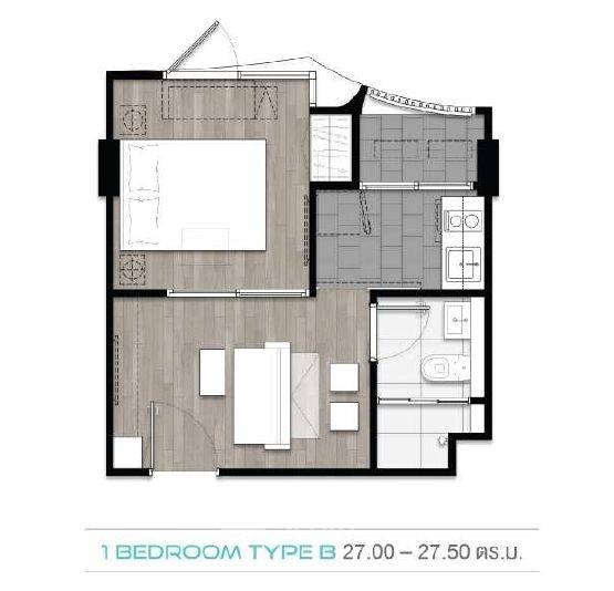 picture 1-BR Condo at Blue Phahonyothin 35 near BTS Ratchayothin (ID 1346493) - 5/5