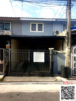 Townhouses for rent Ministry of Commerce Nontha Buri : Townhouse for rent, 2 floors, Rattanathibet Village, Bang Yai, entrance to the alley next to Bang Yai BTS station