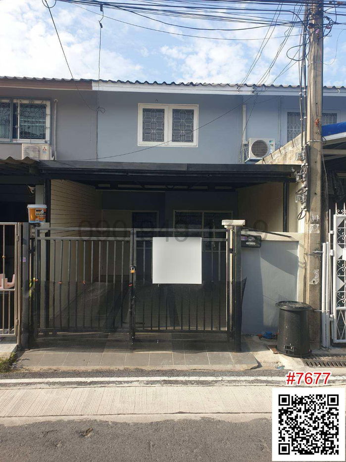 picture Townhouse for rent, 2 floors, Rattanathibet Village, Bang Yai, entrance to the alley next to Bang Yai BTS station - 1/12