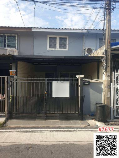 Townhouse for rent, 2 floors, Rattanathibet Village, Bang Yai, entrance to the alley next to Bang Yai BTS station