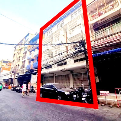 Shophouses for rent New Petchburi Road Bangkok : Central Rama 9 90m. Airbnb for-rent commercial building 3units 70 sqwa. 4Storeys 3cars Fortune