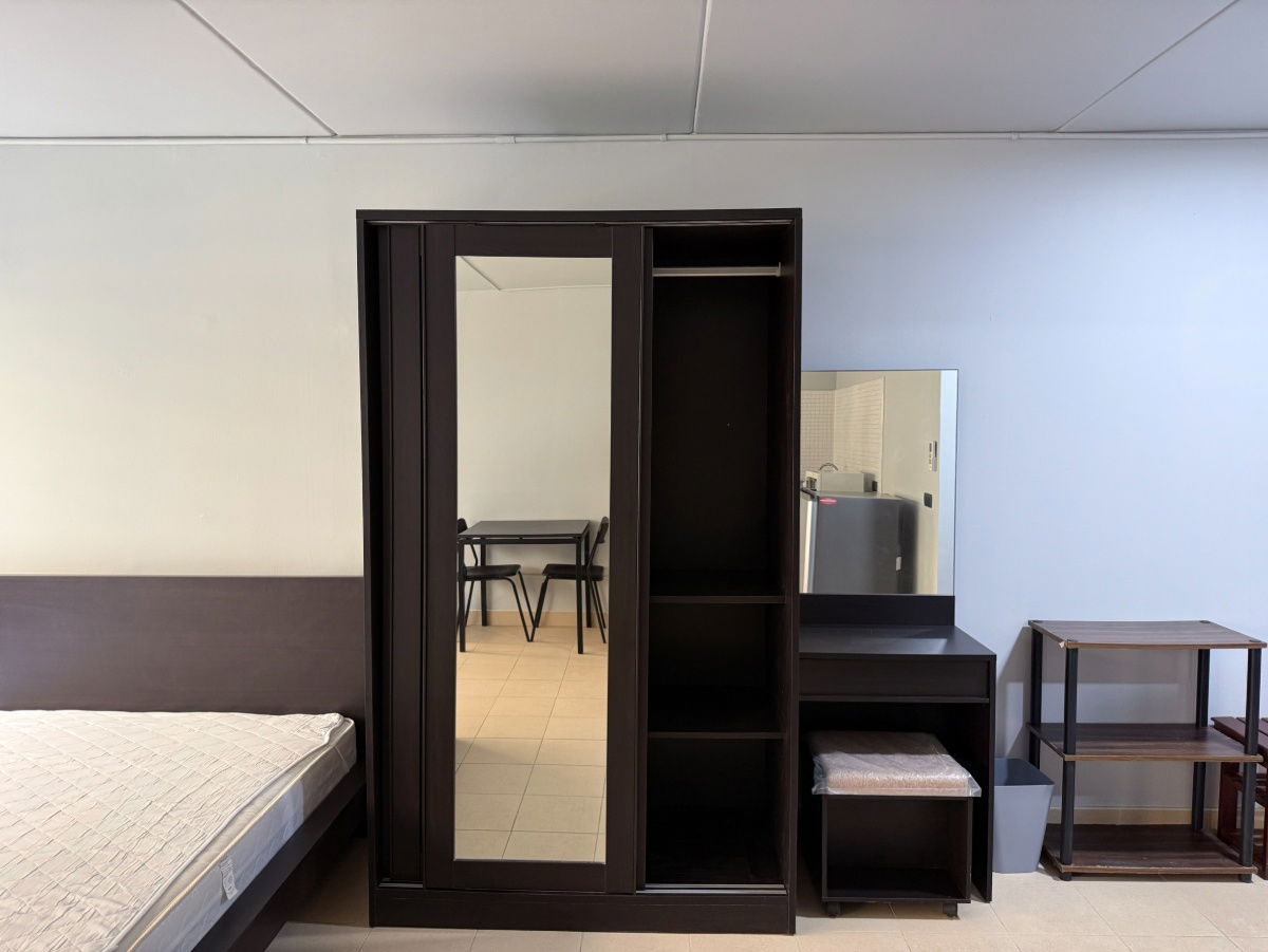 รูป ป๊อปปูล่าคอนโดเมืองทองธานี T11 ชั้น 3 ด้านในห้องใหม่ 28 ตรม. - รูปที่ 3/4