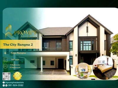 บ้านเดี่ยวให้เช่า : ST13147 - The City Bangna 2 (New Project)  : Mega Bangna, ABAC Bangna