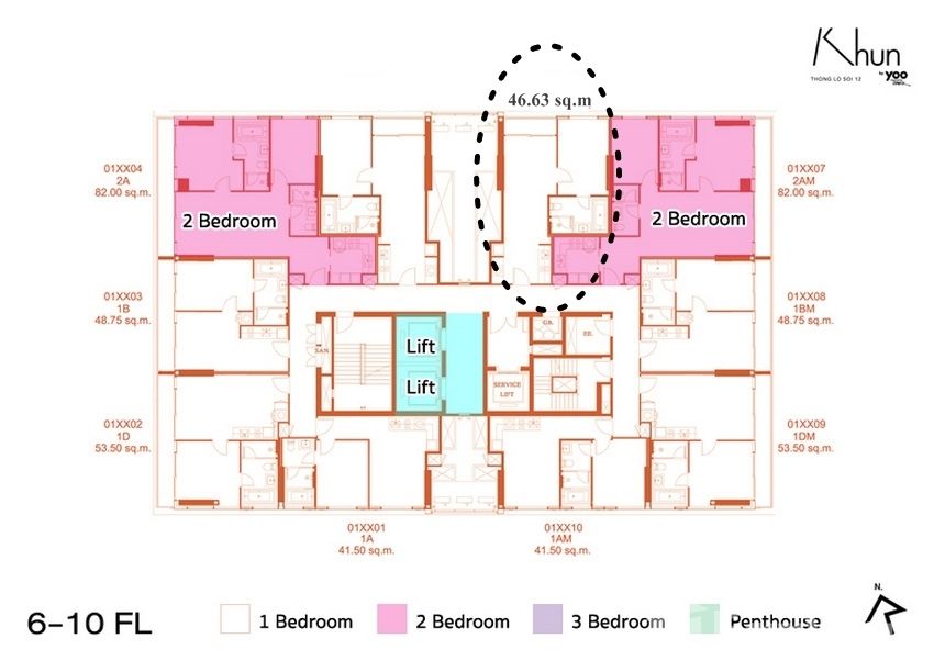 picture 1 Bedroom Condo for sale at Khun By Yoo - 7/13
