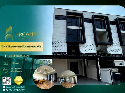 Townhouses for rent Boromarajonani College Of Nursing Noppharat Wachi : ST13291 - The Harmony Ramintra 62