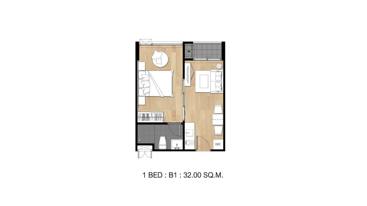 picture ✨Condo for rent, ready to move in. Project: Flexi Sathorn - Charoennakorn Phase 1. Brand-new unit in a great location, fully furnished. - 12/25