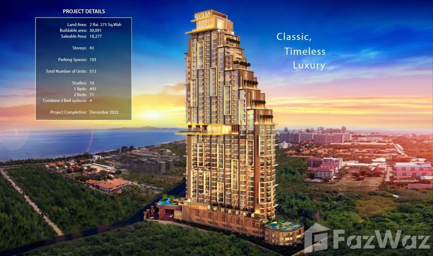 picture Riviera Ocean Drive 2Bed/2Bath 85Sqm 40th Floor FQ - 18/22