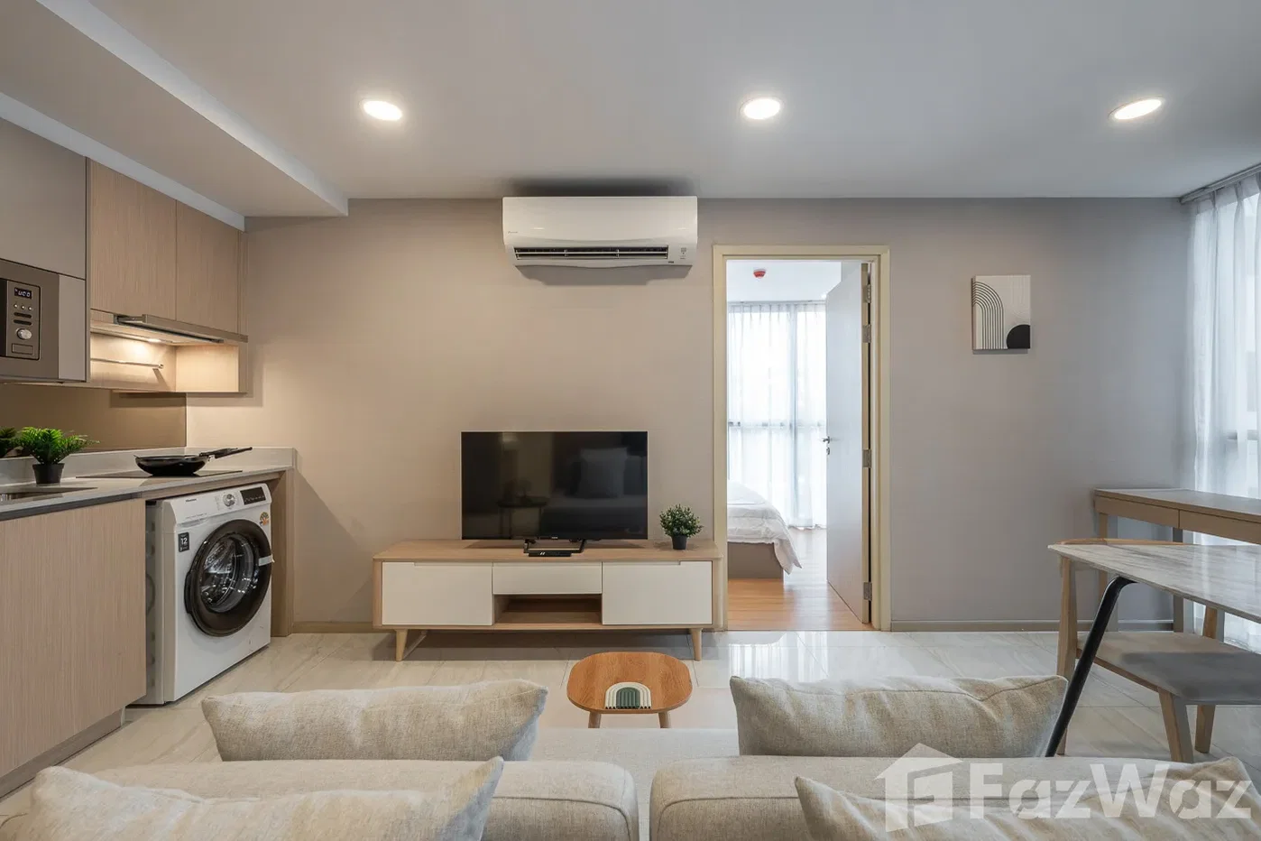 รูป คอนโดให้เช่า 2 ห้องนอน ในโครงการ วาลเด้น อโศก 5620249 - รูปที่ 3/8